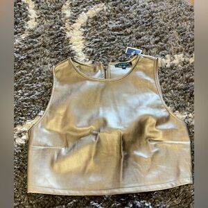 Metallic crop top